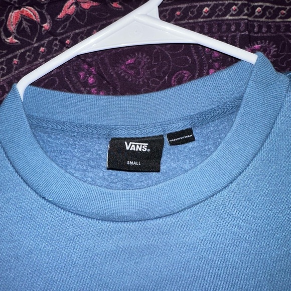 Vans Blue Crew Neck Sweater with Mandala Design - Picture 3 of 3